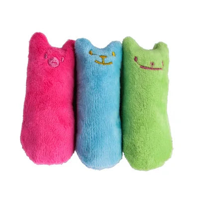Teeth Grinding Funny Interactive Plush Cat Toy