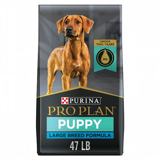 Purina Pro Plan Chicken & Rice Formula Large Breed Dry Puppy Food, 47 lbs.