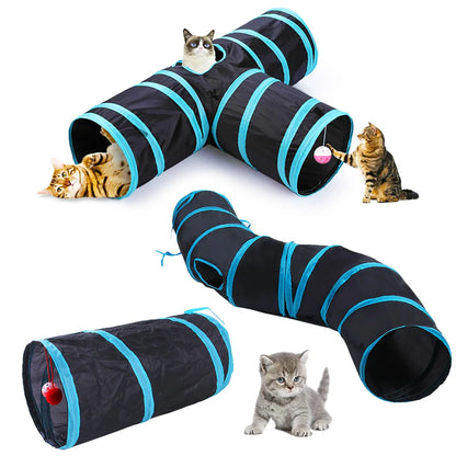 Foldable Breathable Tunnel Cat Toy