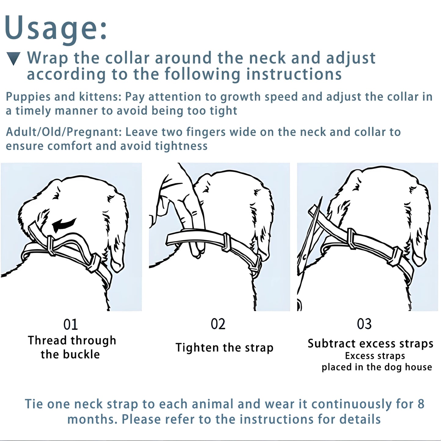 Pet Flea & Tick Treatment & Prevention Collar