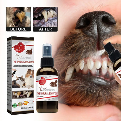 Dog Bad Breath Remover Tooth Cleaning Spray