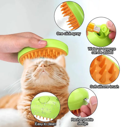 3 in 1 Electric Spray Cat Hair Brushes
