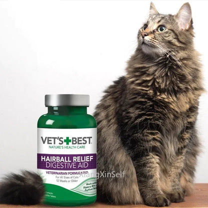 Vet's Best Cat Hairball Relief – 100g Natural Digestive Aid