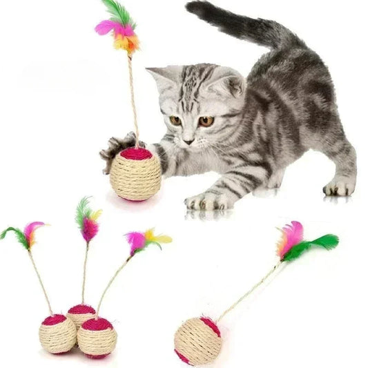 Scratching Ball Training Interactive Toy for Kitten