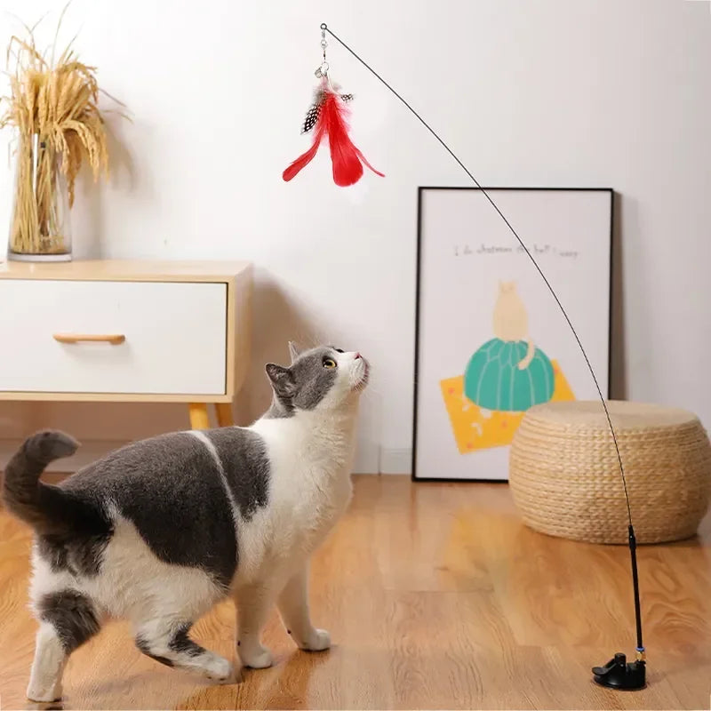 Interactive Cat Teaser Wand Toy