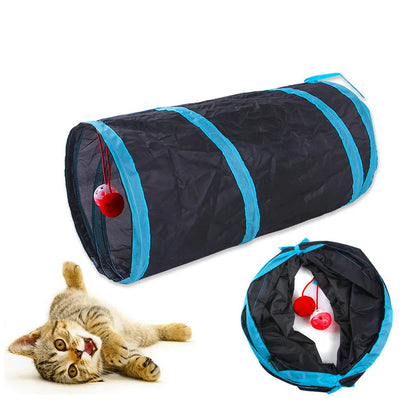 Foldable Breathable Tunnel Cat Toy