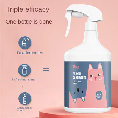 Pet Cat Litter Deodorant Spray