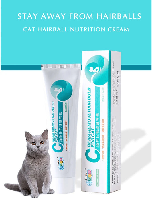 Pet Cat Nutrition 125g Hair Ball Cream