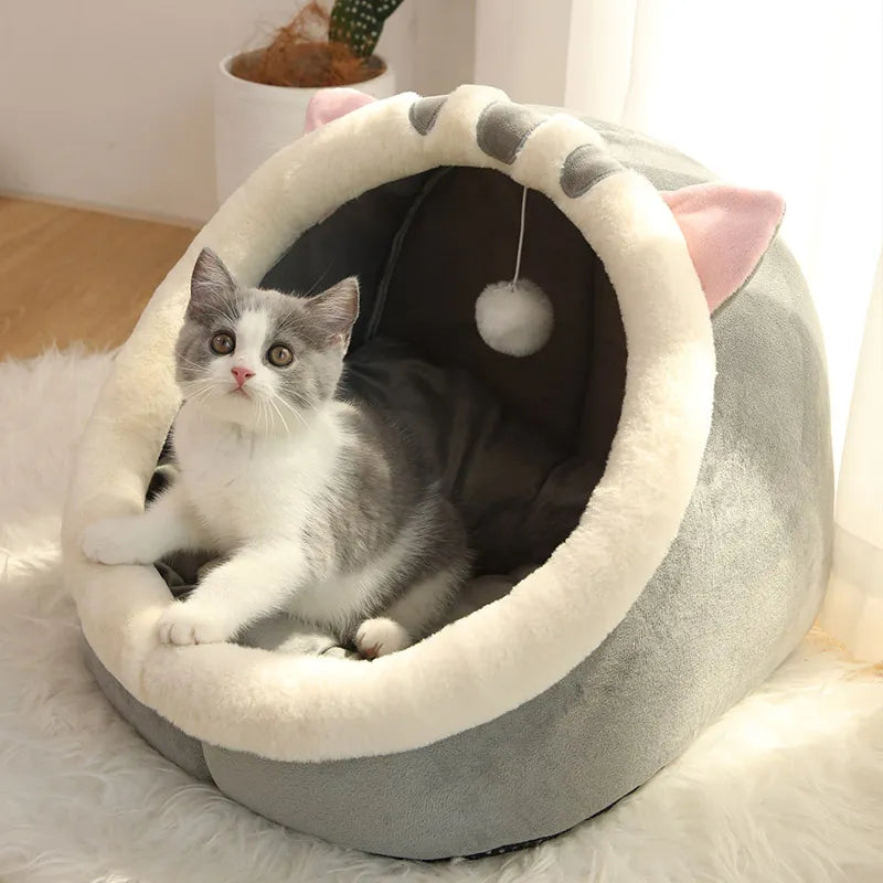 Deep Sleep Washable Cartoon Cat Bed