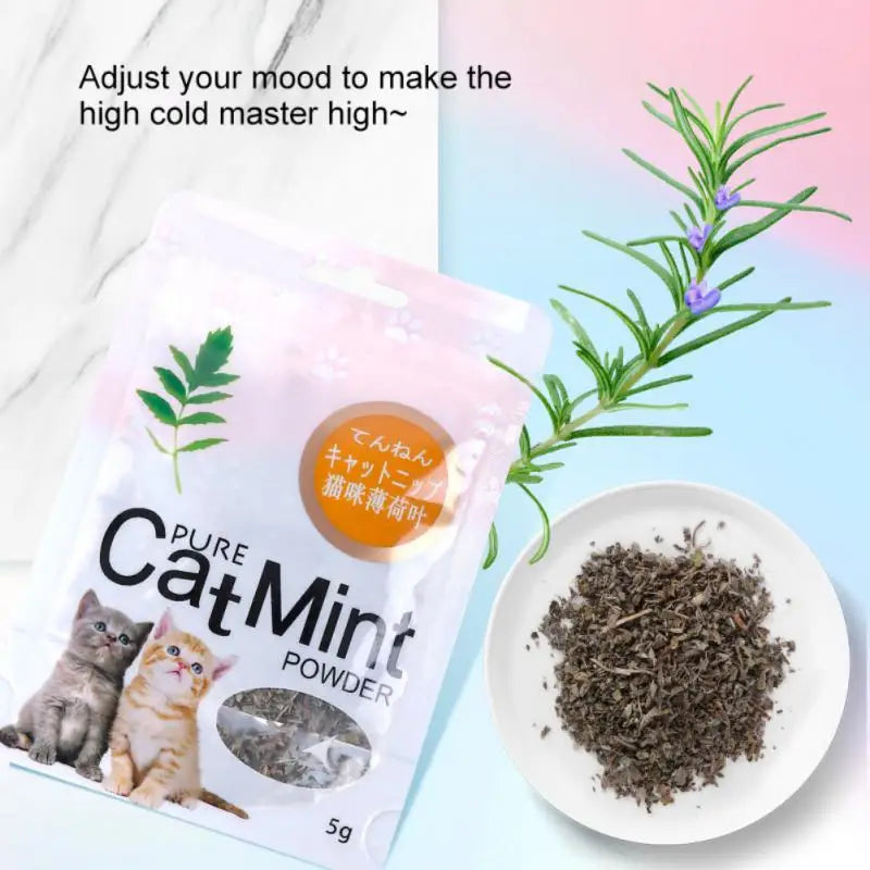 Cat Mint Powder Natural Mouth Cleaning Flavor Treats