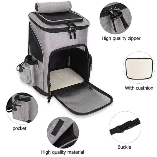 Expandable Breathable Cat Backpack