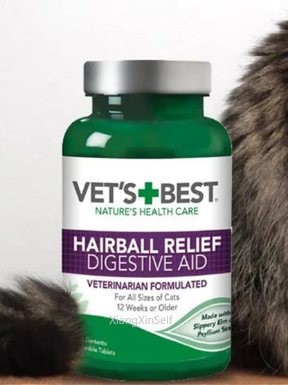 Vet's Best Cat Hairball Relief – 100g Natural Digestive Aid