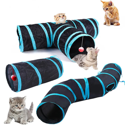 Foldable Breathable Tunnel Cat Toy