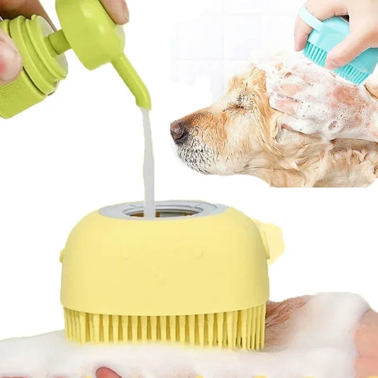 Soft Safety Silicone Comb with Shampoo Box Pet Accessories