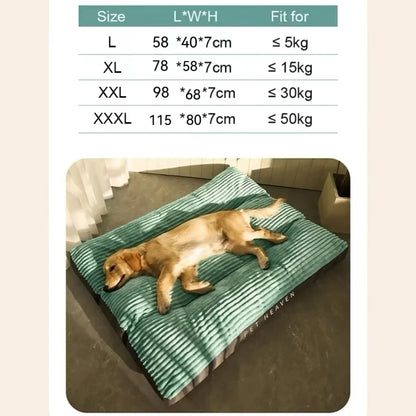 Corduroy Thick Deep Sleep Cushion Puppy Mat