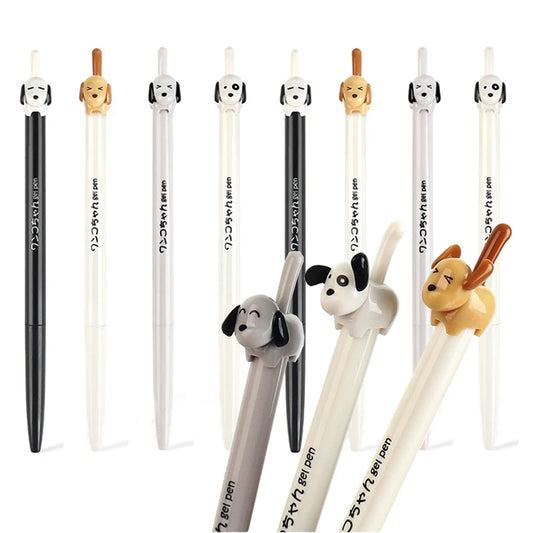 Retractable Elegant Cute Dog Gel Pens