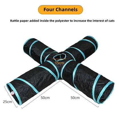 Foldable Breathable Tunnel Cat Toy