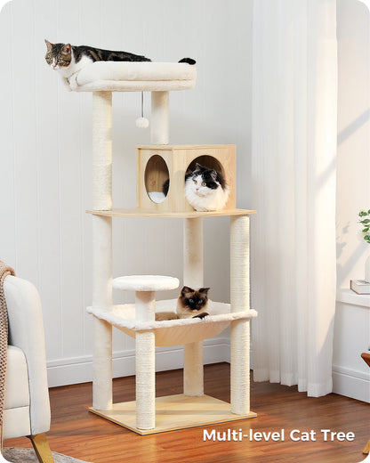 Multi-Level Cat Tree Tower with Scratcher