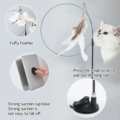 Interactive Cat Teaser Wand Toy