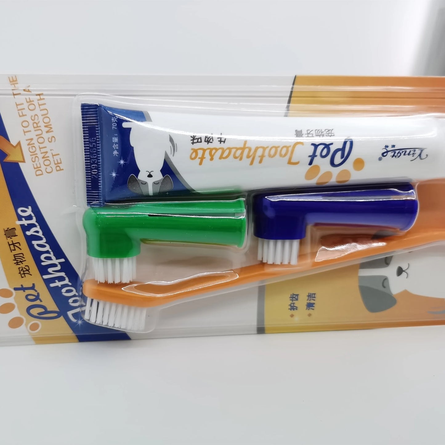 Pet Toothbrush Toothpaste Set