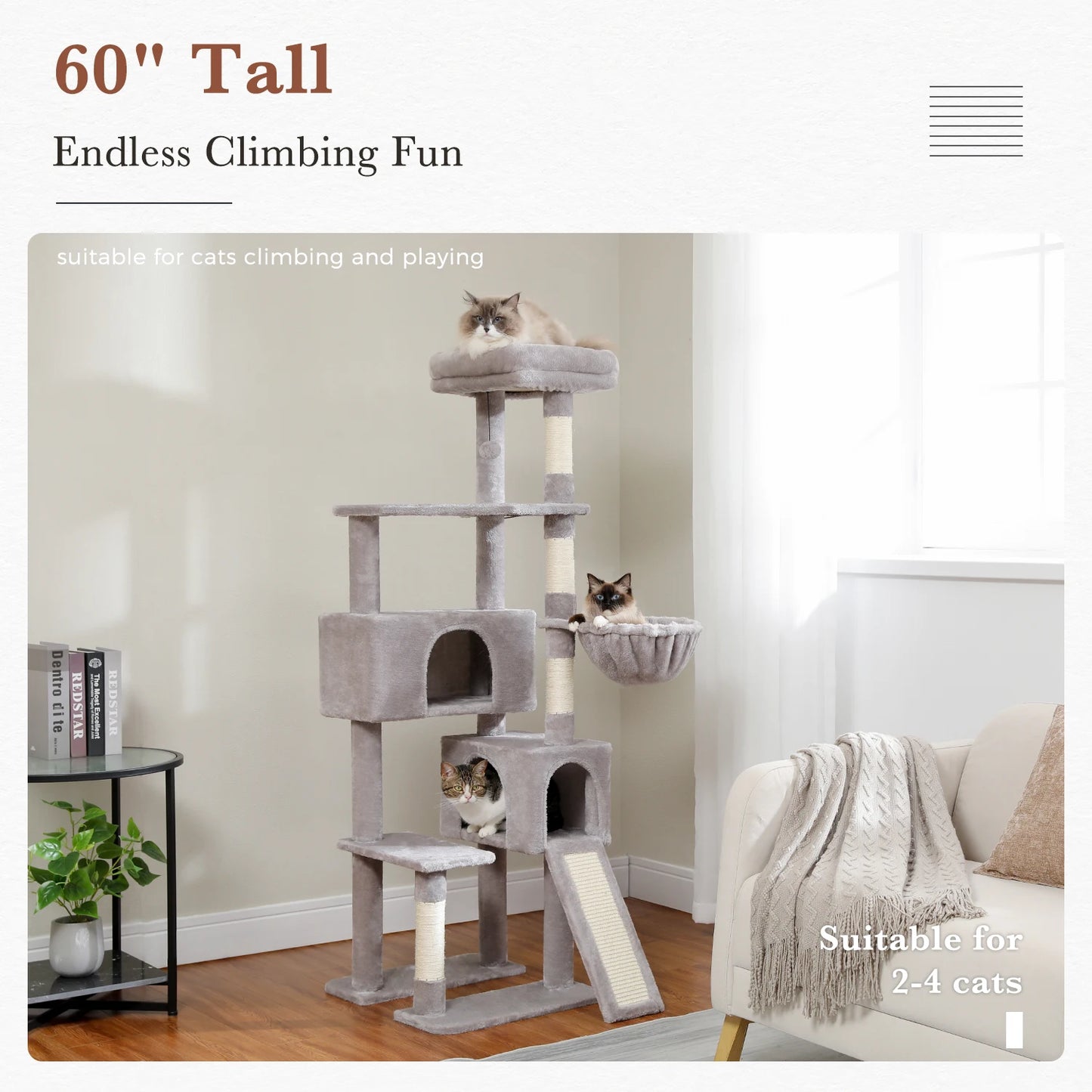 Condo Hammock Multi-Level Cat Tree