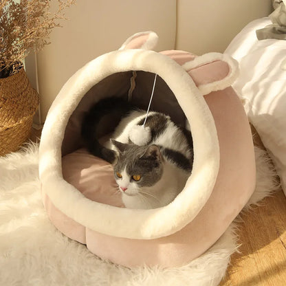 Deep Sleep Washable Cartoon Cat Bed