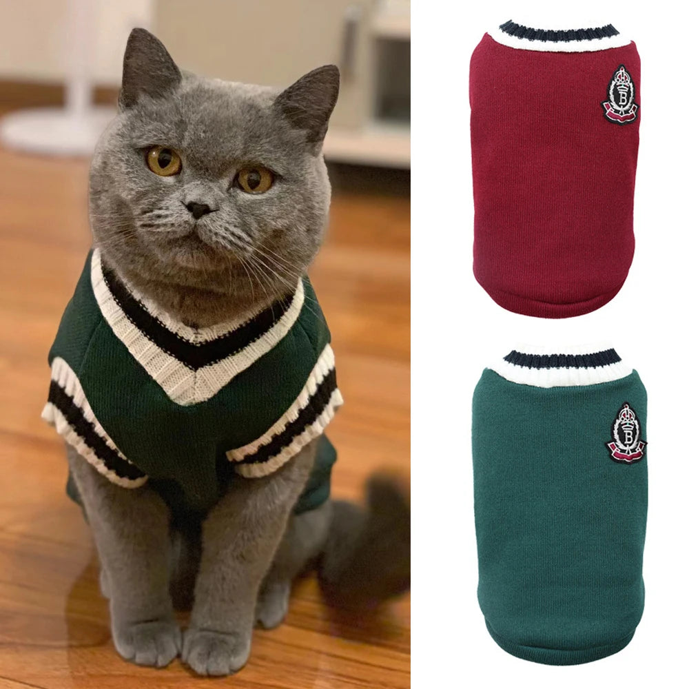 Cat Solid Costume Autumn Vest Outfits