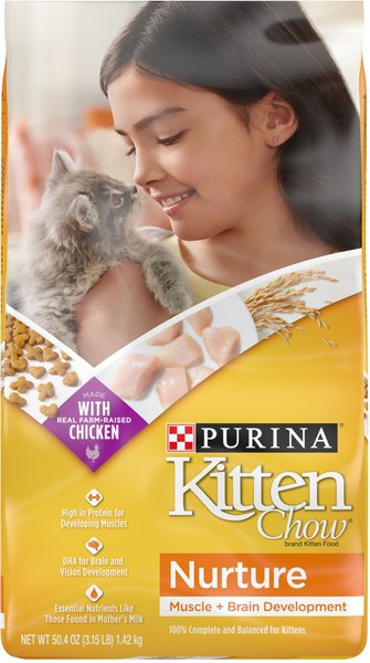 Kitten Chow Nurture Muscle & Brain Development Dry Cat Food