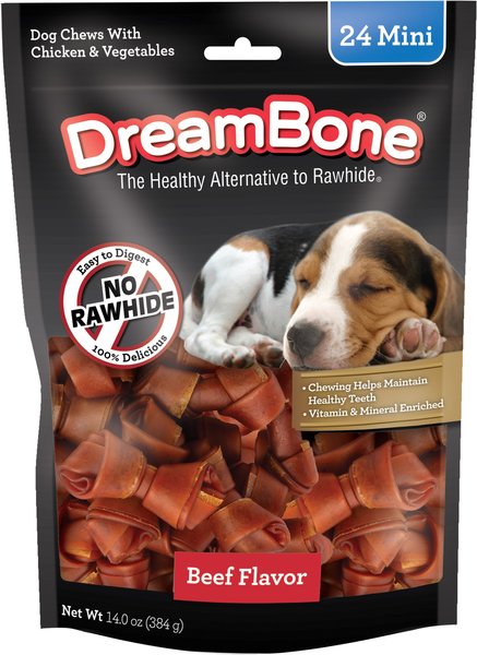 DreamBone Mini Beef Chew Bones Dog Treats