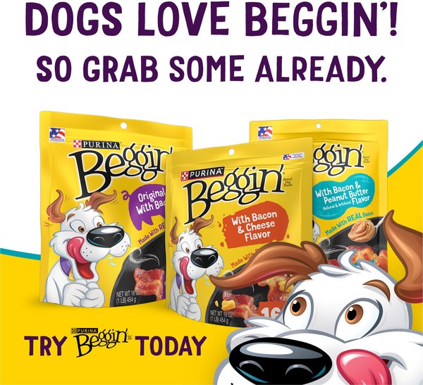 Beggin' Flavor Stix with Bacon & Peanut Butter Flavor Soft & Chewy Dog Treats