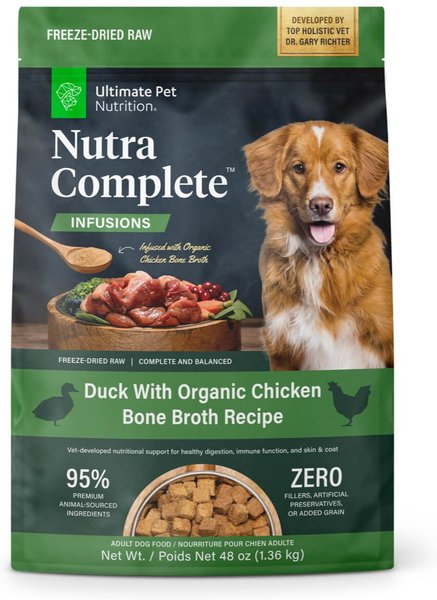 Ultimate Pet Nutrition Nutra Complete Infusions Duck Raw Freeze-Dried Dog Food