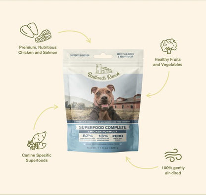 Badlands Ranch Superfood Complete Grain-Free Chicken Air-Dried Dog Food
