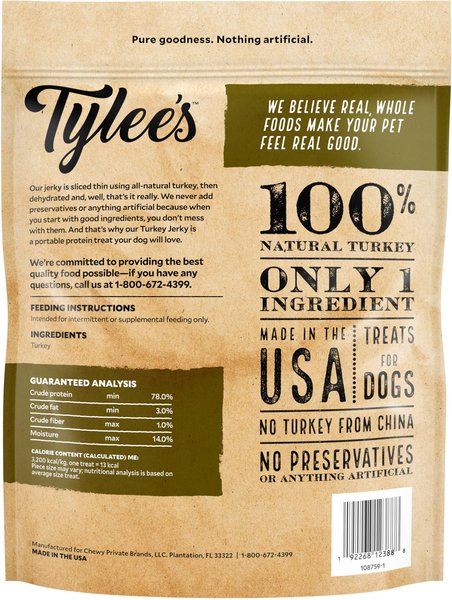 Tylee's Turkey Jerky Dog Treats