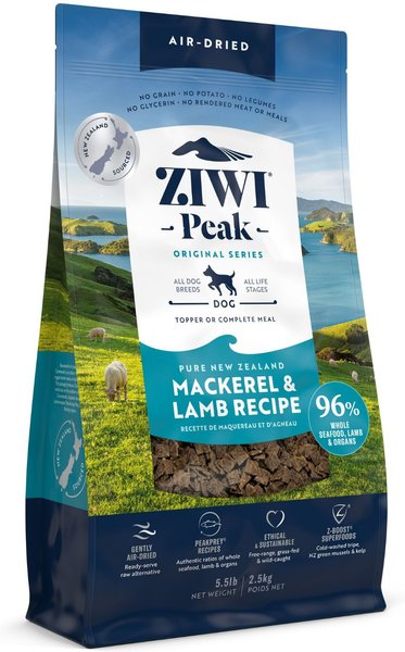 ZIWI Peak Mackerel & Lamb Grain-Free Air-Dried Dog Food