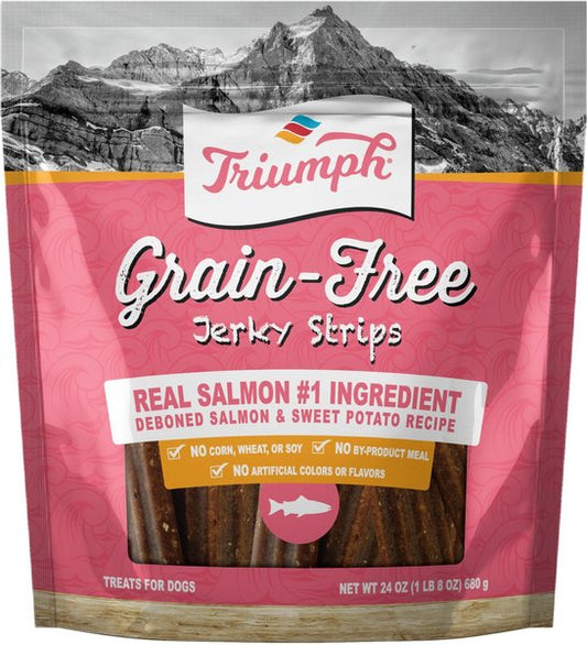 Triumph Salmon & Sweet Potato Recipe Grain-Free Jerky Dog Treats