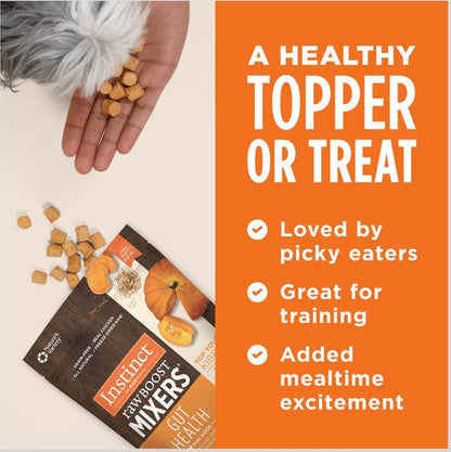 Instinct Freeze-Dried Raw Boost Mixers Grain-Free Gut Health Recipe Dog Food Topper