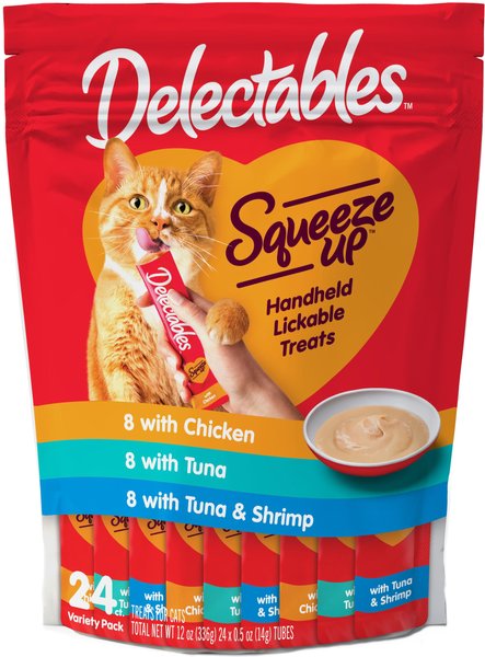 Hartz Delectables Squeeze Up Variety Pack Lickable Cat Treats