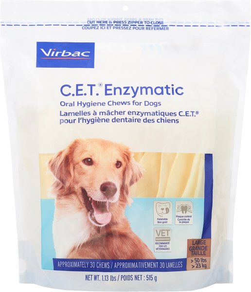Virbac C.E.T. Enzymatic Dental Chews for Large Dogs