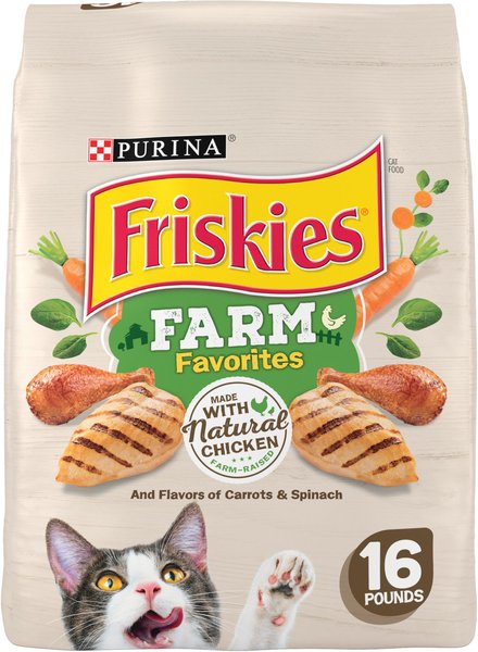 Purina Friskies Farm Favorites with Chicken Dry Cat Food