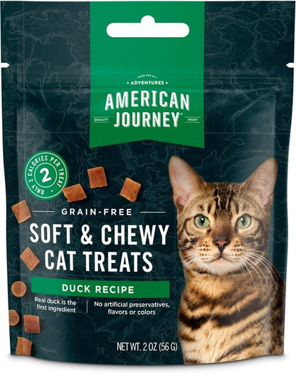 American Journey Duck Recipe Grain-Free Soft & Chewy Cat Treats, 2-oz bag