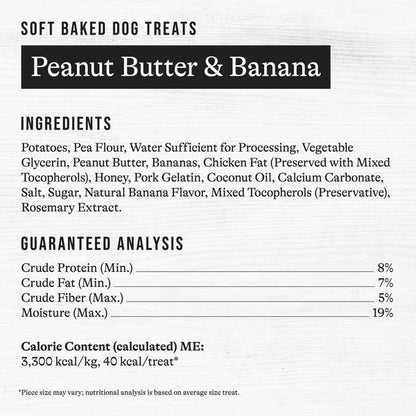 American Journey With Peanut Butter & Banana Grain-Free Soft-Baked Dog Treats, 8-oz bag