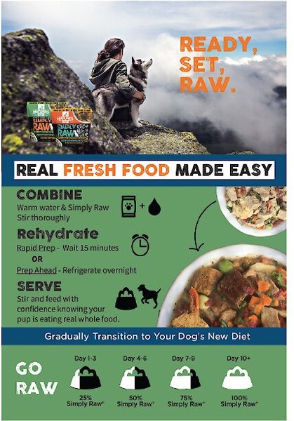 Nature's Diet Fresh Beef Simply Raw Freeze-Dried Dog Food, 3-lb bag