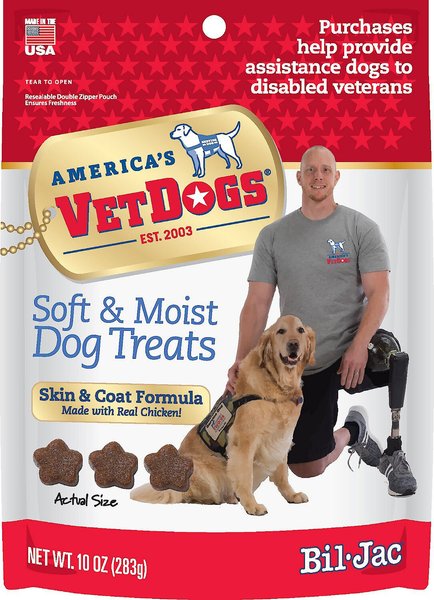 Bil-Jac America's VetDogs Skin & Coat Dog Treats