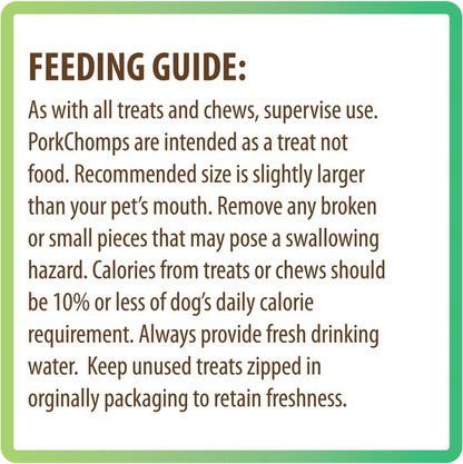 Premium Pork Chomps Roasted Pressed Bone Dog Treats