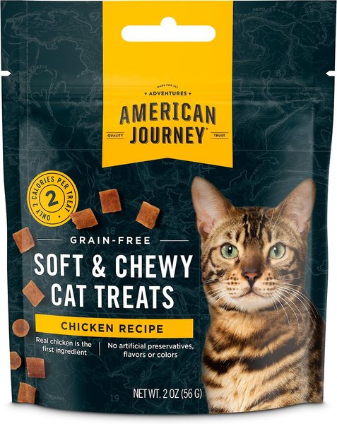American Journey Chicken Recipe Grain-Free Soft & Chewy Cat Treats, 2-oz bag