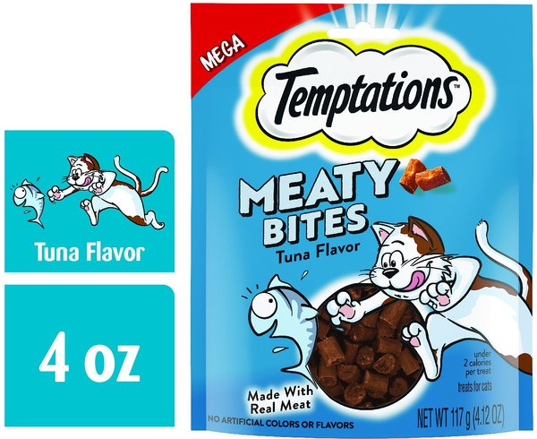 Temptations Meaty Bites Tuna Flavor Soft & Savory Cat Treats