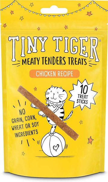 Bundle: Tiny Tiger Meaty Tenders Sticks, Chicken Recipe + Meaty Tenders Sticks, Salmon Recipe Cat Treats