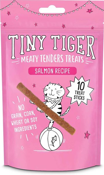 Bundle: Tiny Tiger Meaty Tenders Sticks, Chicken Recipe + Meaty Tenders Sticks, Salmon Recipe Cat Treats
