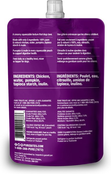 PureBites Plus Squeezables- Gut & Digestion Dog Food Toppings