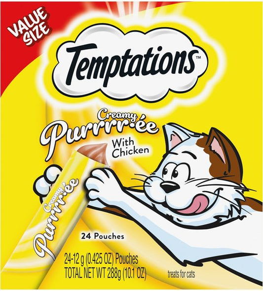 Temptations Creamy Puree with Chicken Lickable Cat Treats